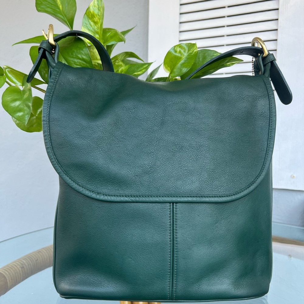 Vintage Coach Whitney Duffel Bag - Bottle Green